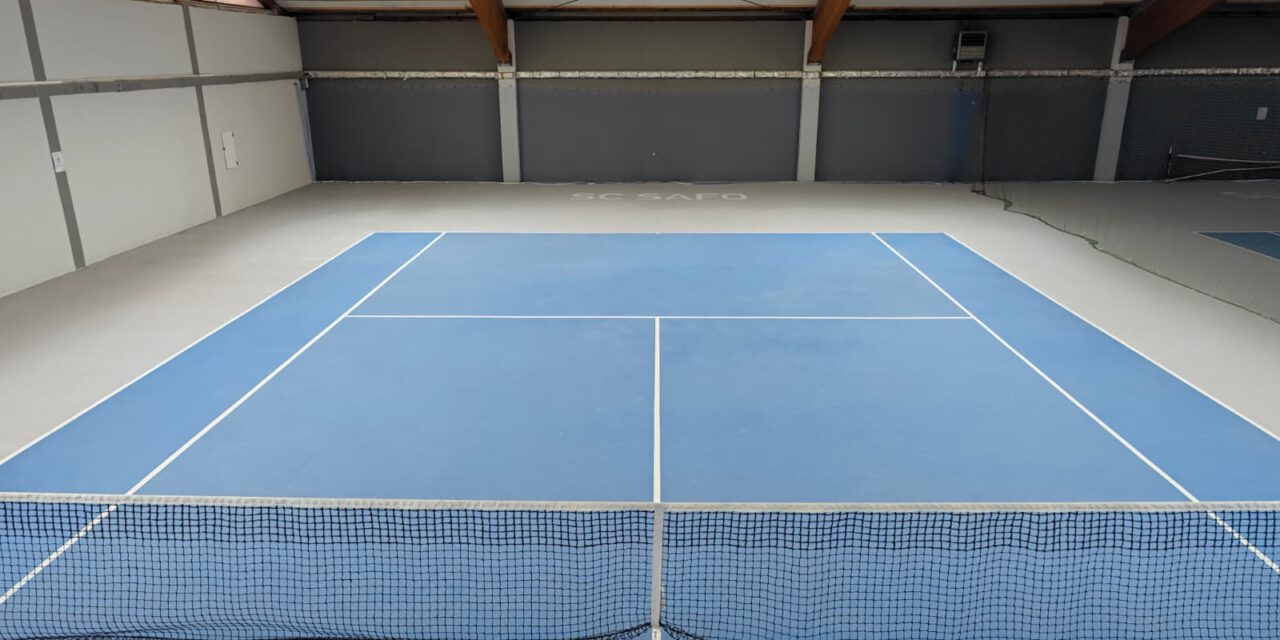Ein Gruß von der Technik  – Sanierung der Tennishalle